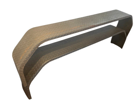 (2) 72x10x17 Trailer Fenders Tandem Axle, 14G Diamond plated